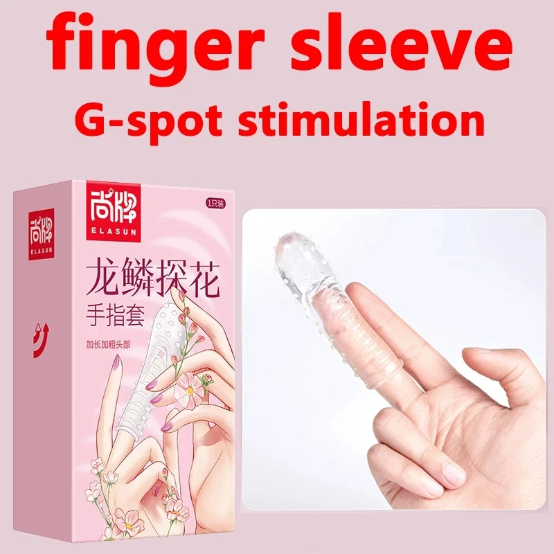 1/2pc G-spot Stimulation Condom Sex Toys For Men 18+ Finger Condone Reusbled Long Delay Ejaculation Penis Sleeve Couple Sex Tool