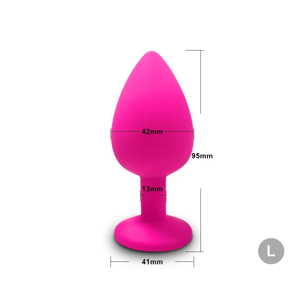 4pcs Soft Silicone Anal Plug Mini Erotic Bullet Vibrator Butt Plug Sex Toy for Men Women Gay Couples Anal Prostate Stimulator
