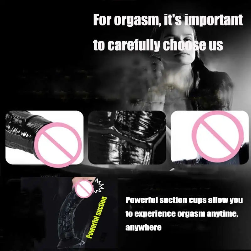 Cheap Women Erotic Anal 5 Colors Big Transparent Dildo Suction Cup Jelly Dick Sex Toys Soft Clitori Vaginal Masturbators Penis