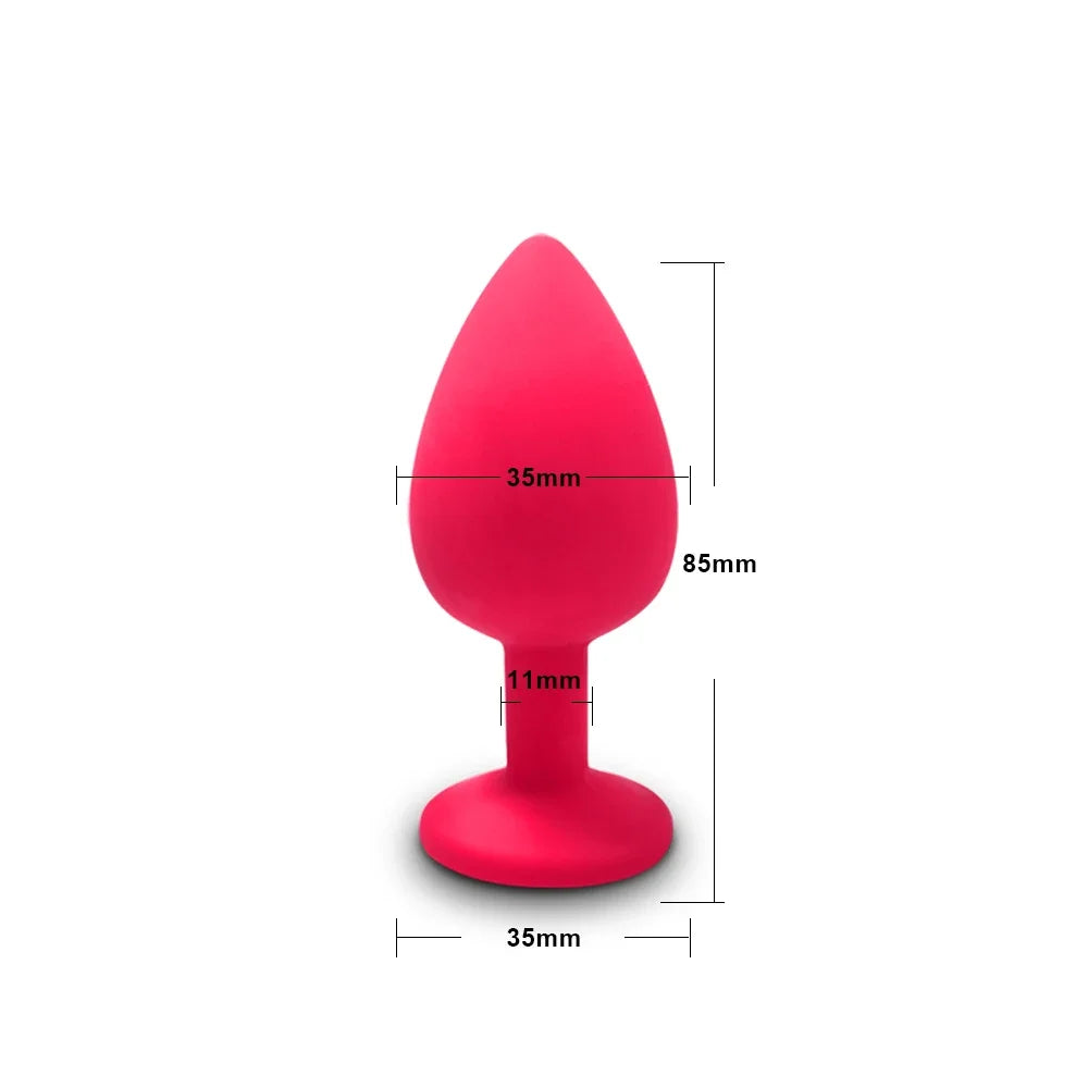 4pcs Soft Silicone Anal Plug Mini Erotic Bullet Vibrator Butt Plug Sex Toy for Men Women Gay Couples Anal Prostate Stimulator
