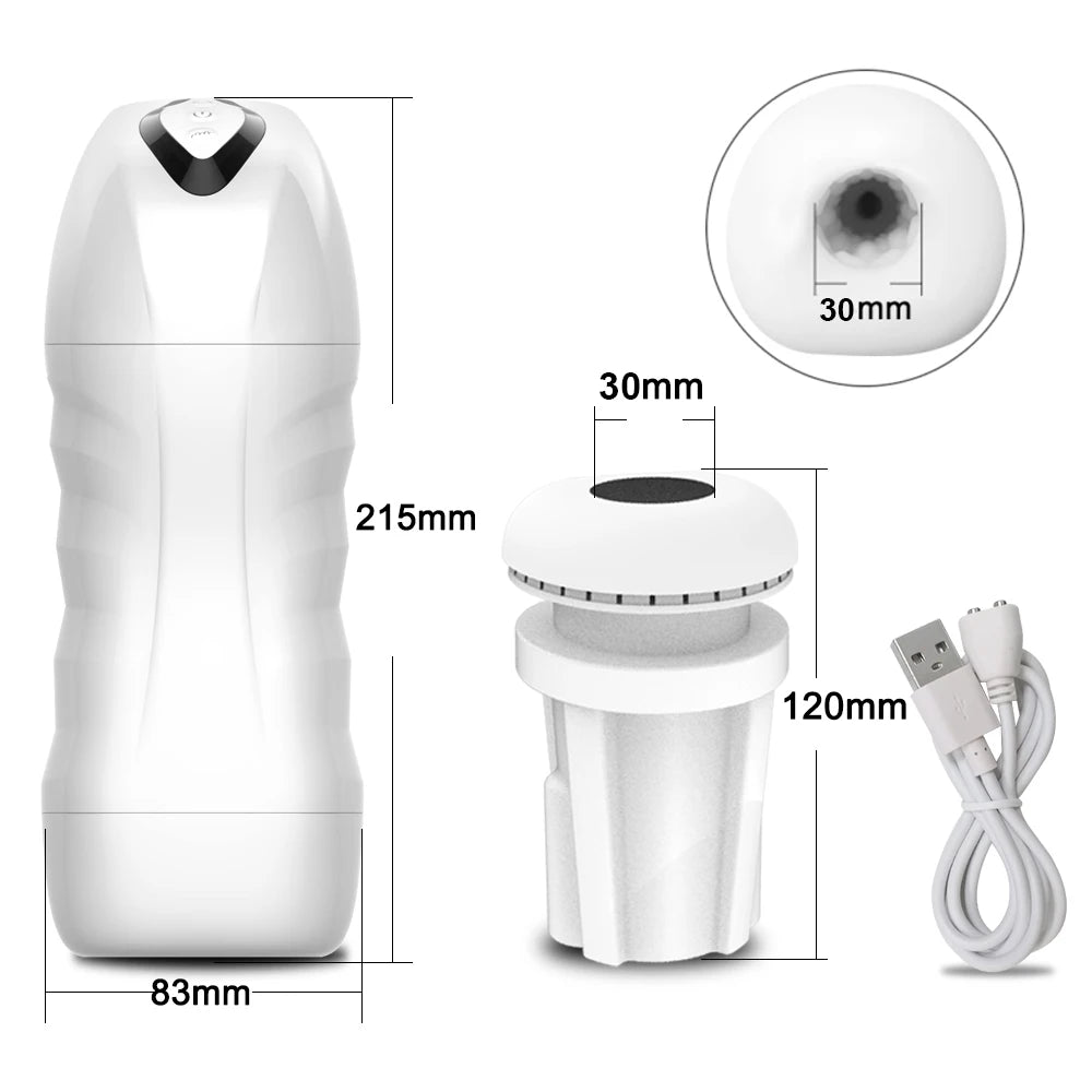 Automatic Male Sucking Mastubator Vibration Blowjob Machine Masturbation Cup Sex Toys Adult Goods for Men Masturbate Supplies