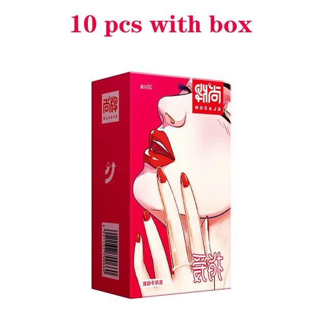 1/2pc G-spot Stimulation Condom Sex Toys For Men 18+ Finger Condone Reusbled Long Delay Ejaculation Penis Sleeve Couple Sex Tool